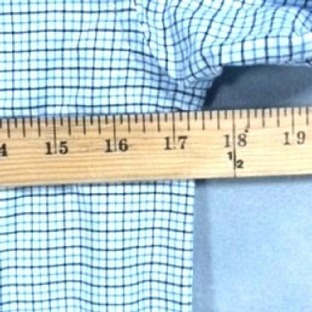Ralph Lauren Boys Blue White Tattersall Check Button‎ Down Shirt Size M 10-12